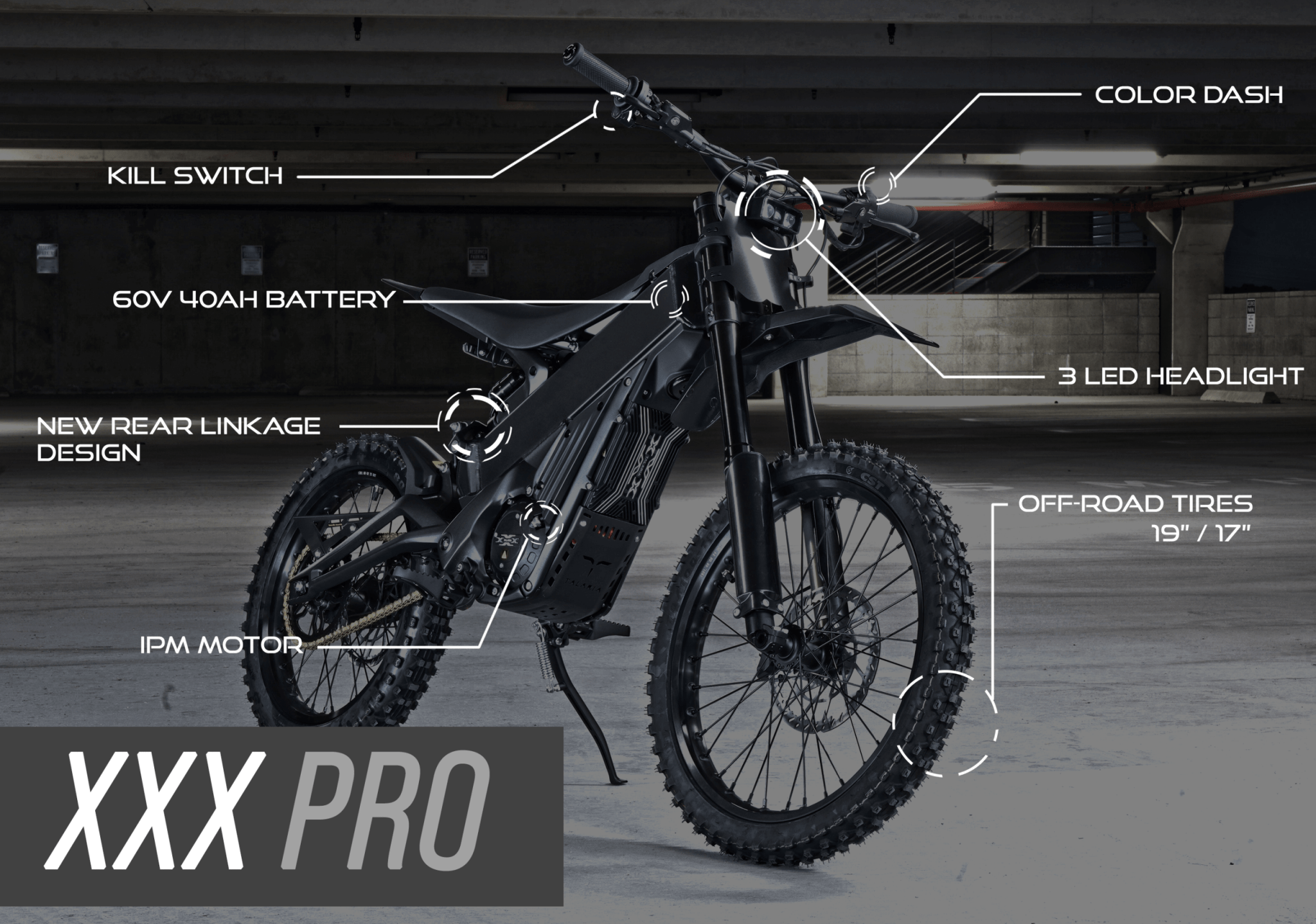 Talaria x3 pro Talaria X3 MX Pro Electric Dirt Bike Black – Silent Cycle