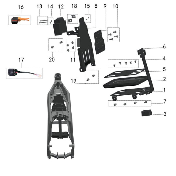 Battery Pack Holder - Silent Cycle